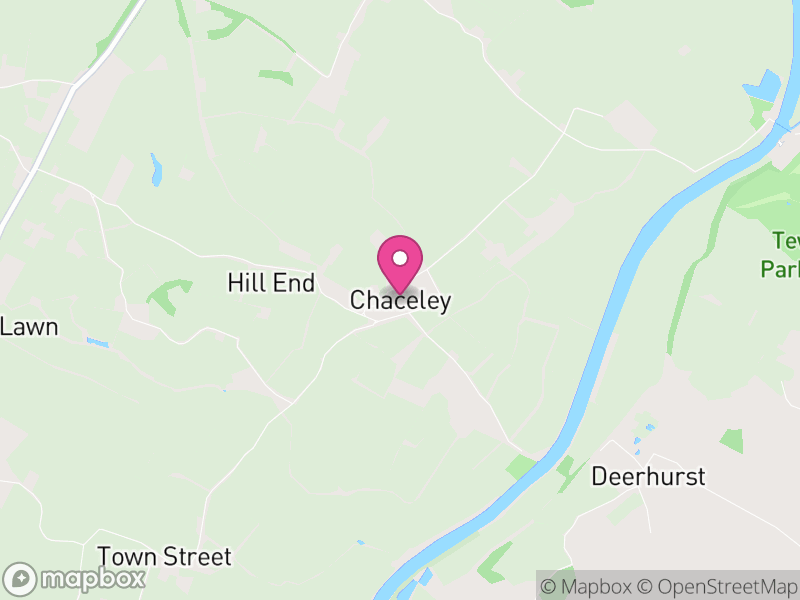 Map of Chaceley, Tewkesbury