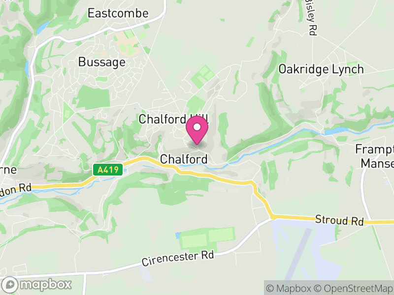 Map of Chalford, Stroud