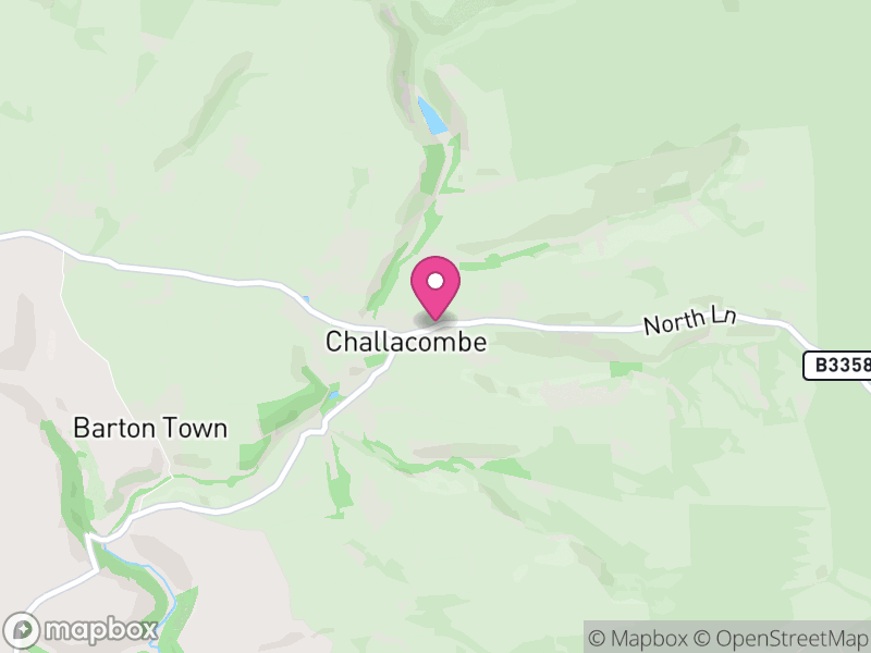 Map of Challacombe, North Devon