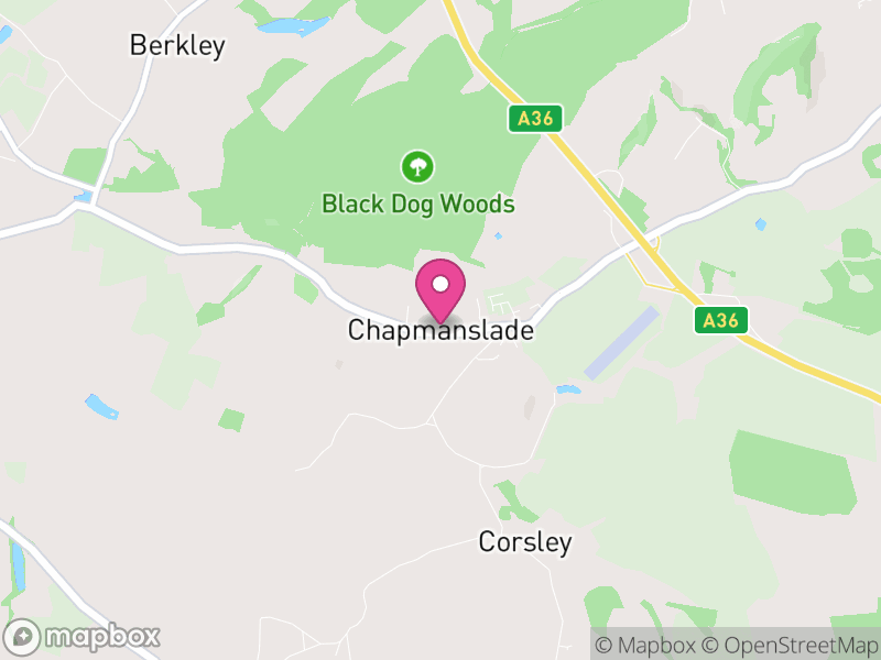 Map of Chapmanslade, Wiltshire