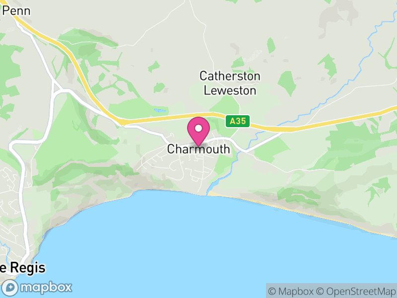 Map of Charmouth, Dorset
