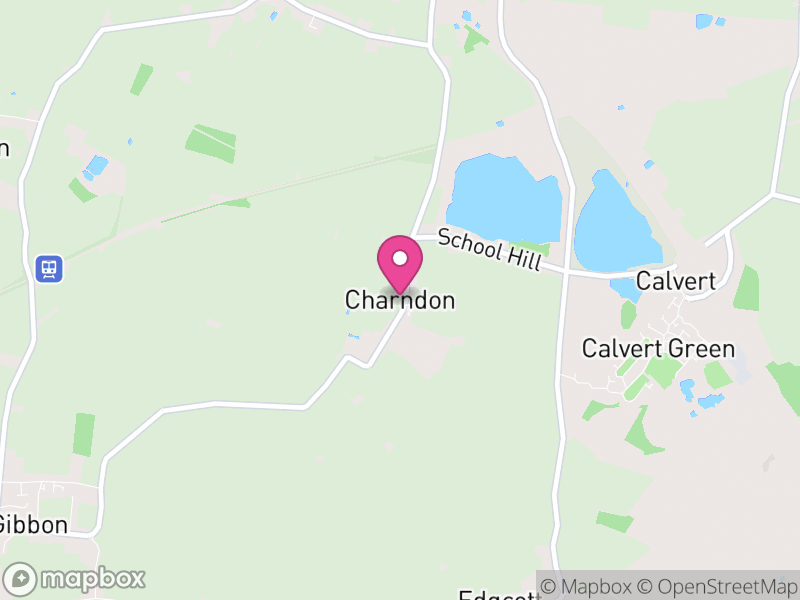 Map of Charndon, Buckinghamshire