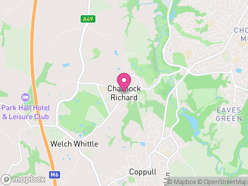 Map of Charnock Richard, Chorley