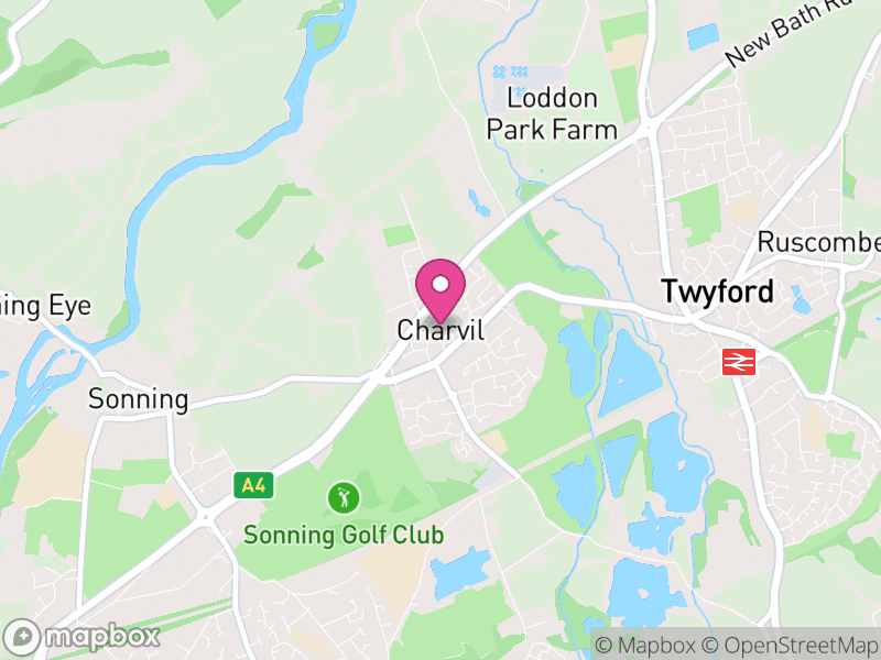 Map of Charvil, Wokingham