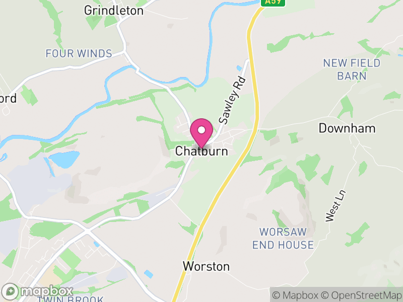 Map of Chatburn, Ribble Valley