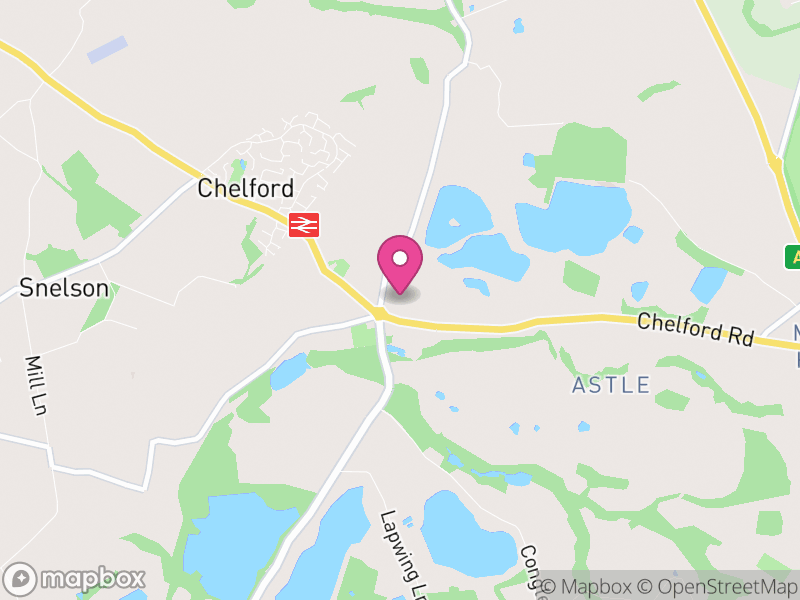 Map of Chelford, Cheshire East