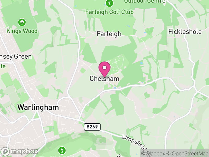 Map of Chelsham and Farleigh, Tandridge