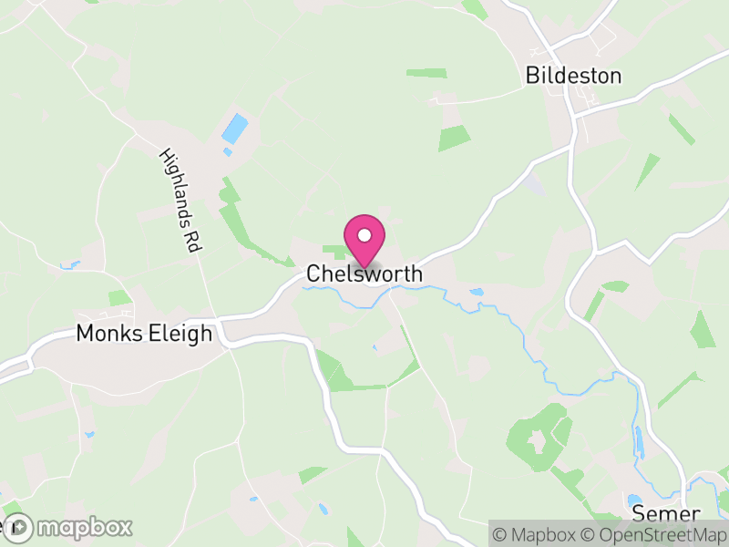 Map of Chelsworth, Babergh