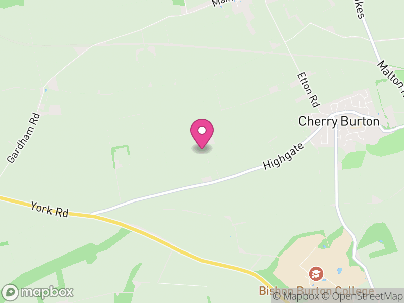 Map of Cherry Burton, East Riding of Yorkshire