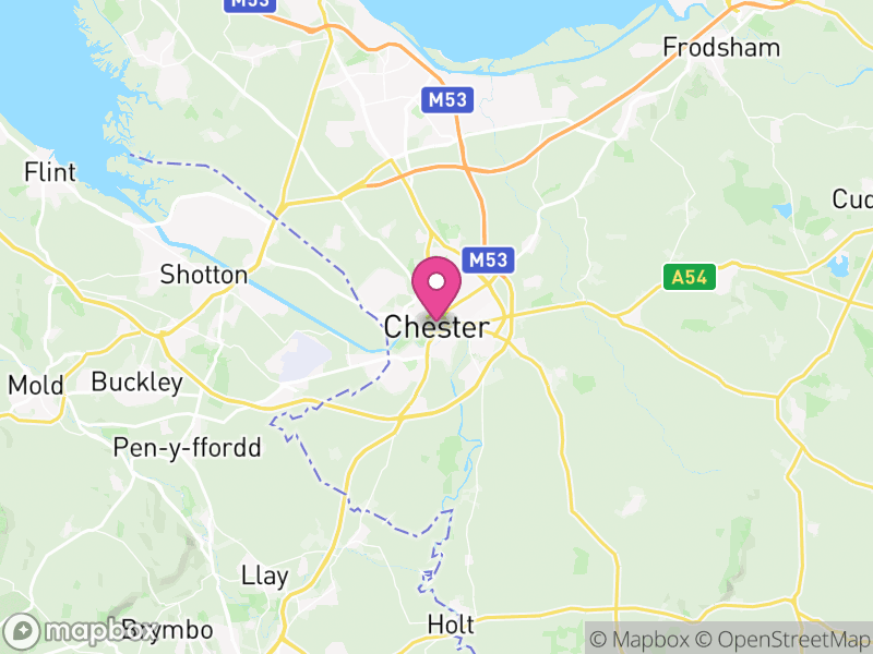 Map of Cheshire West and Chester, England