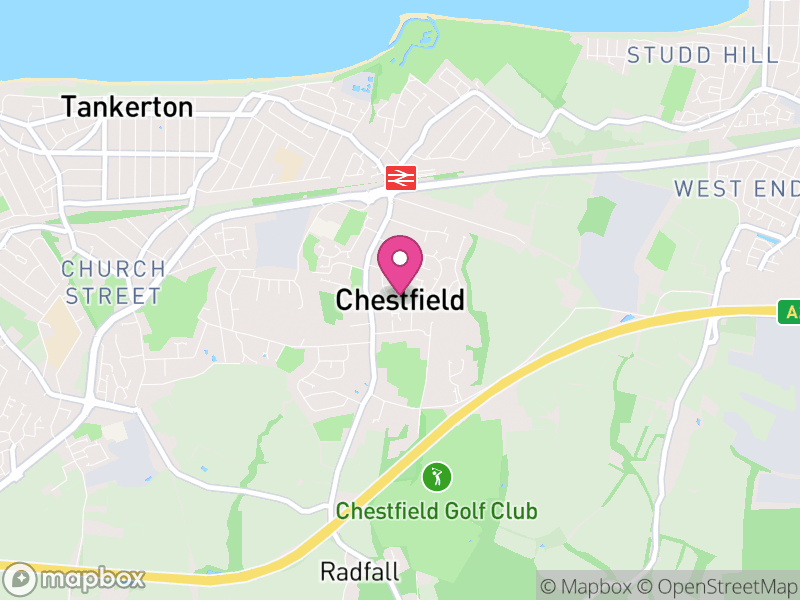 Map of Chestfield, Canterbury