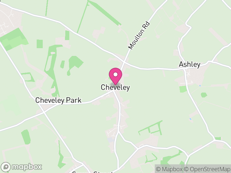 Map of Cheveley, East Cambridgeshire