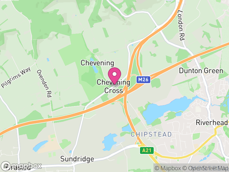 Map of Chevening, Sevenoaks