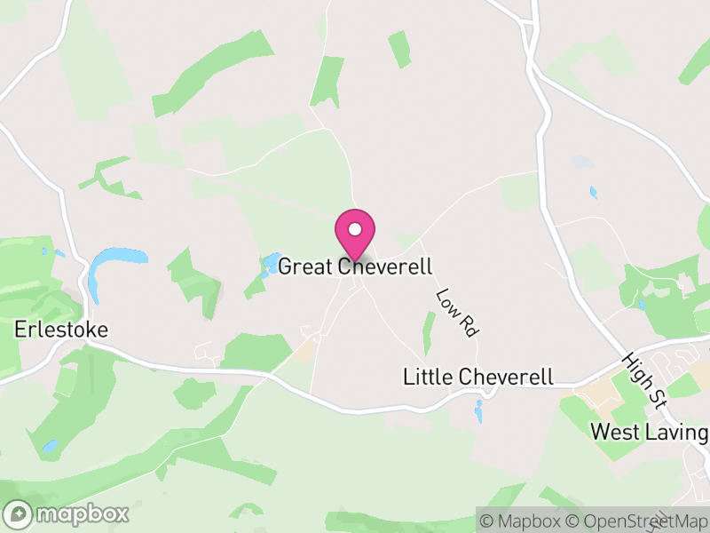 Map of Cheverell Magna, Wiltshire