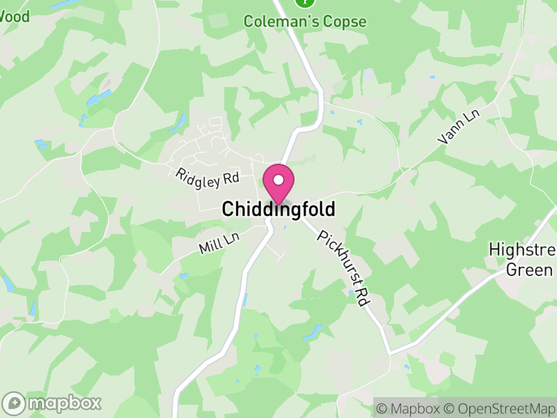Map of Chiddingfold, Waverley