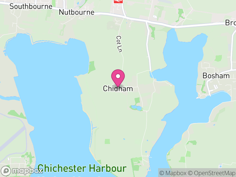 Map of Chidham and Hambrook, Chichester