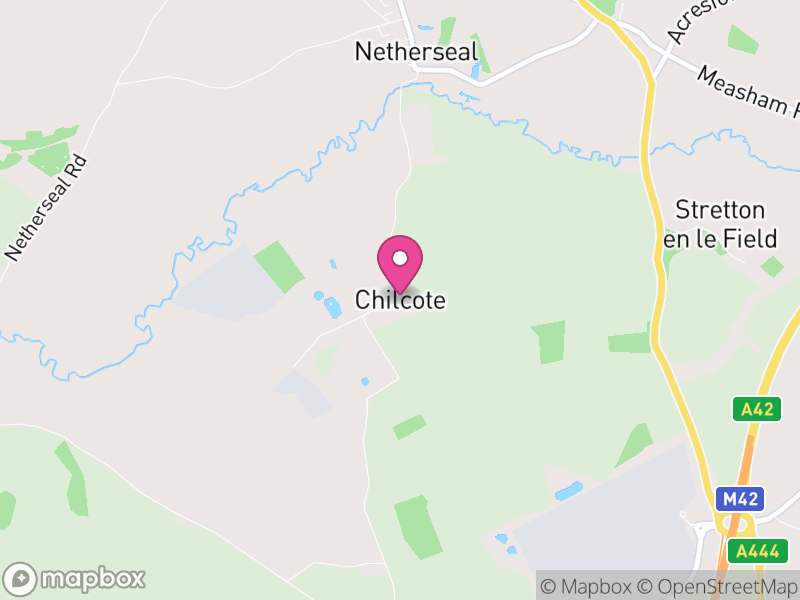 Map of Chilcote, North West Leicestershire