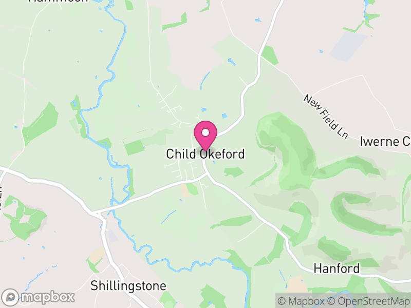 Map of Child Okeford, Dorset