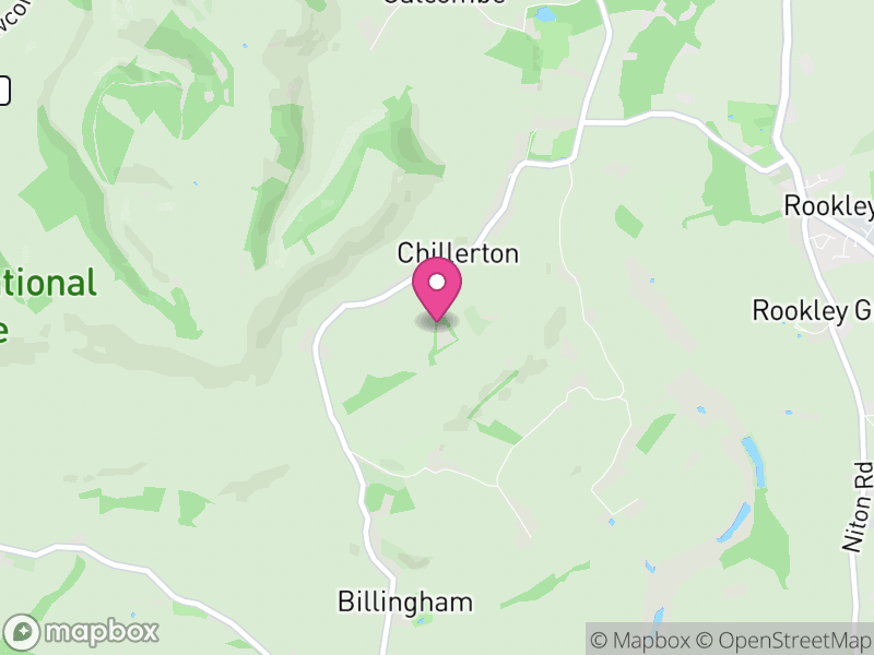 Map of Chillerton and Gatcombe, Isle of Wight
