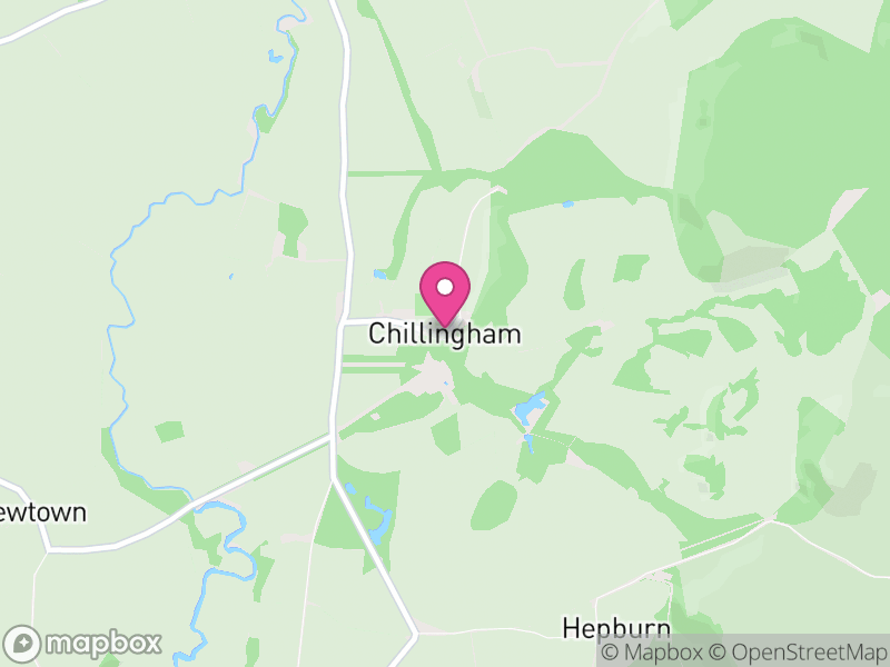 Map of Chillingham, Northumberland