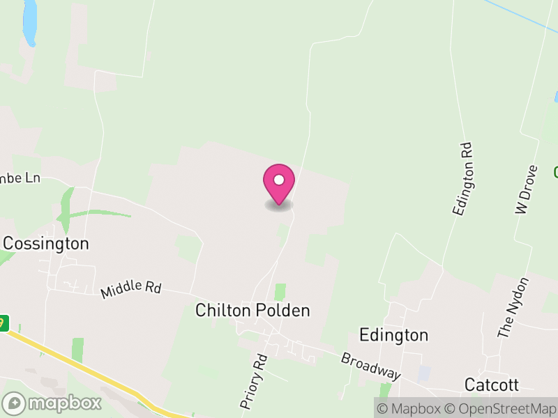 Map of Chilton Polden, Somerset