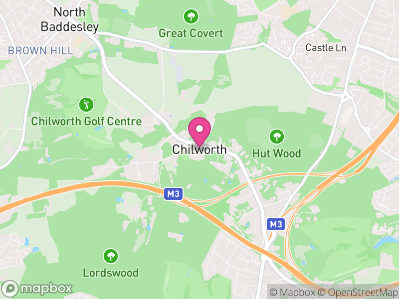 Map of Chilworth, Test Valley