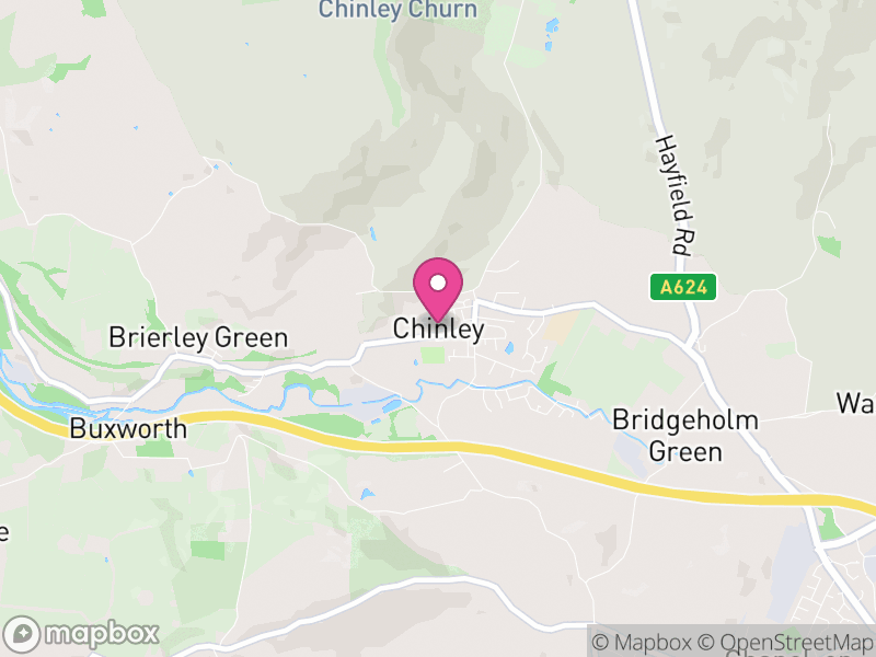 Map of Chinley, Buxworth and Brownside