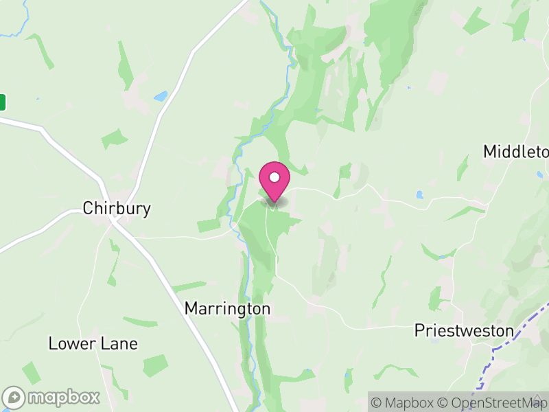 Map of Chirbury with Brompton, England