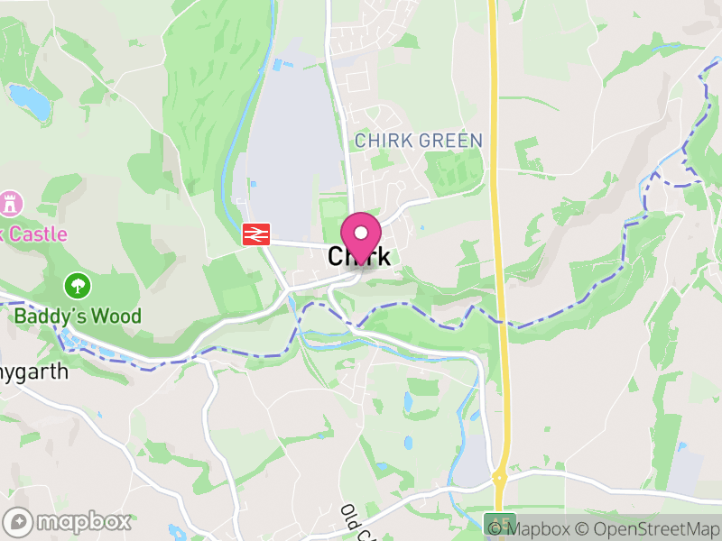 Map of Chirk, Wrexham