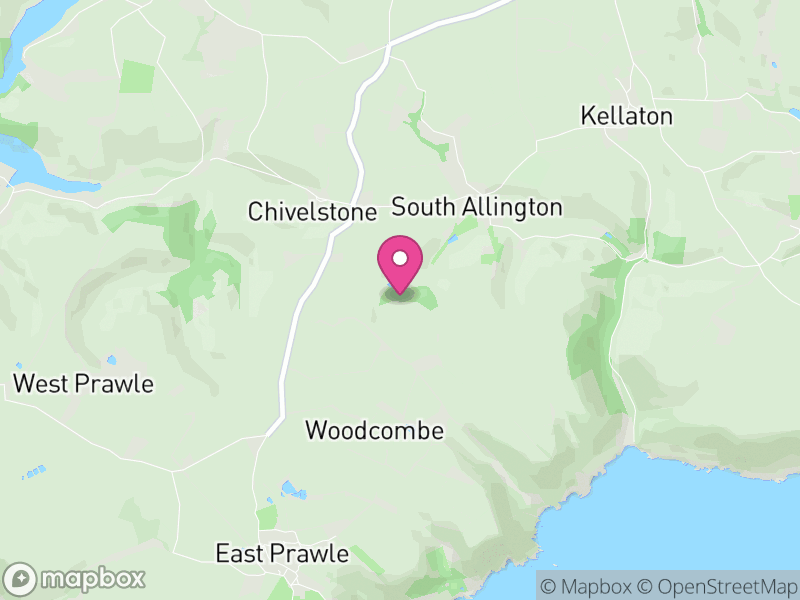 Map of Chivelstone, South Hams