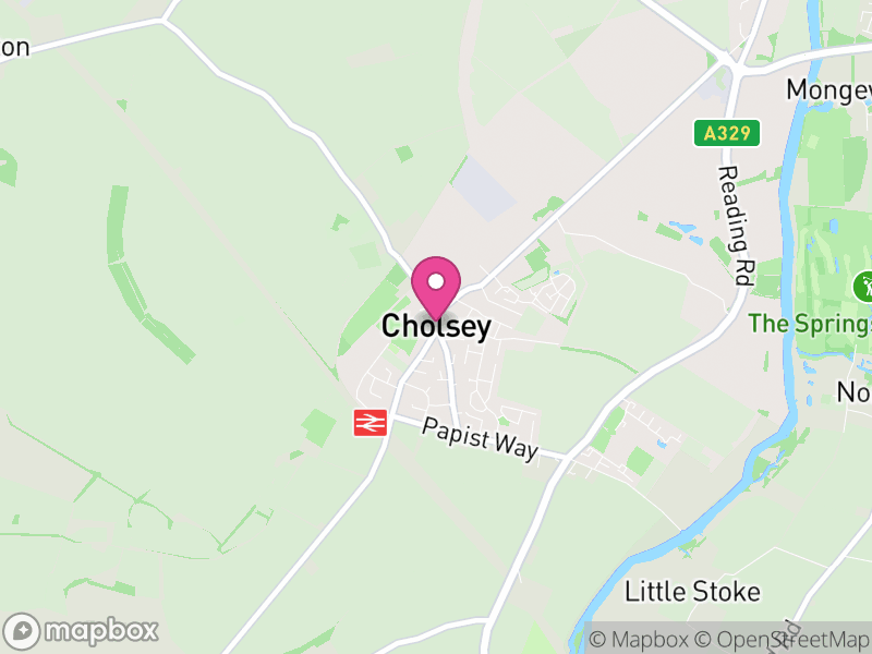 Map of Cholsey, South Oxfordshire