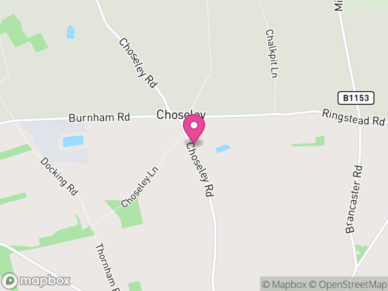 Map of Choseley, King's Lynn and West Norfolk