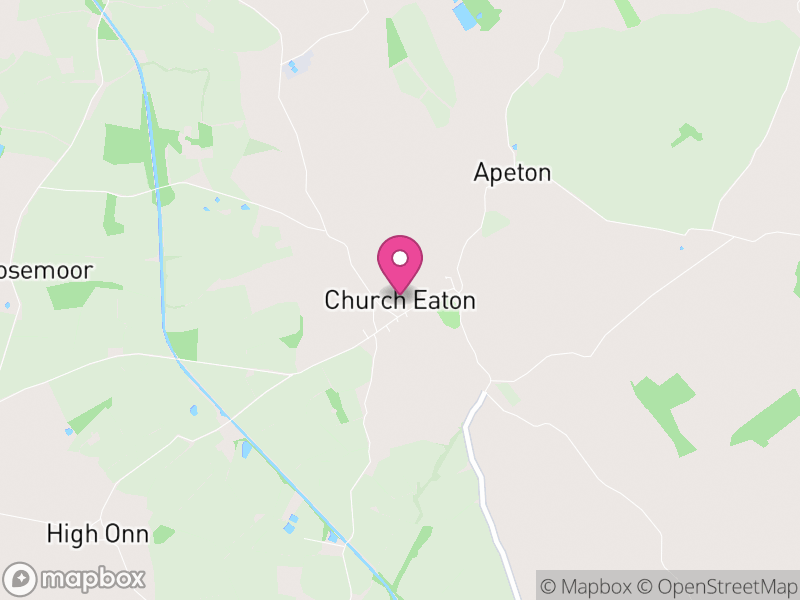 Map of Church Eaton, Stafford