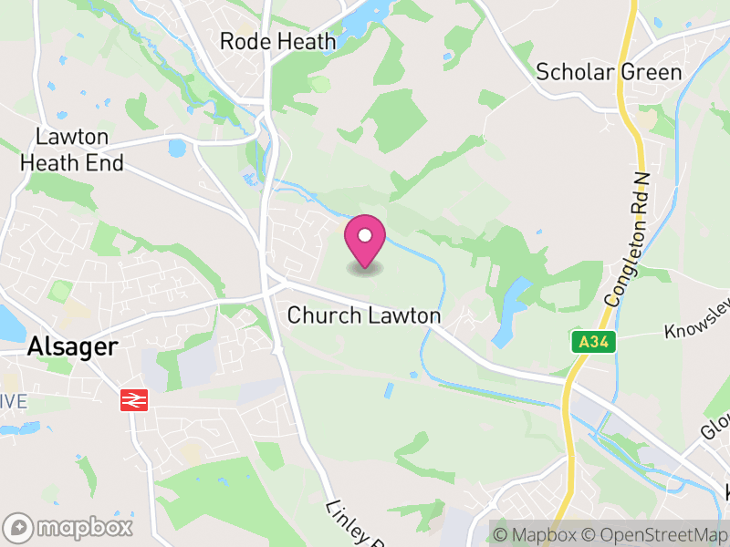 Map of Church Lawton, Cheshire East