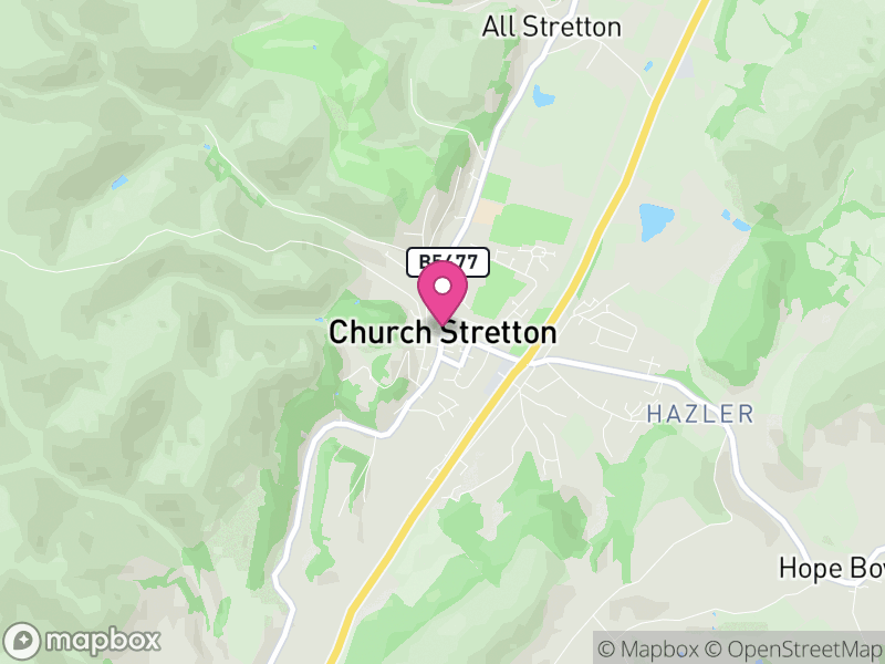 Map of Church Stretton, England