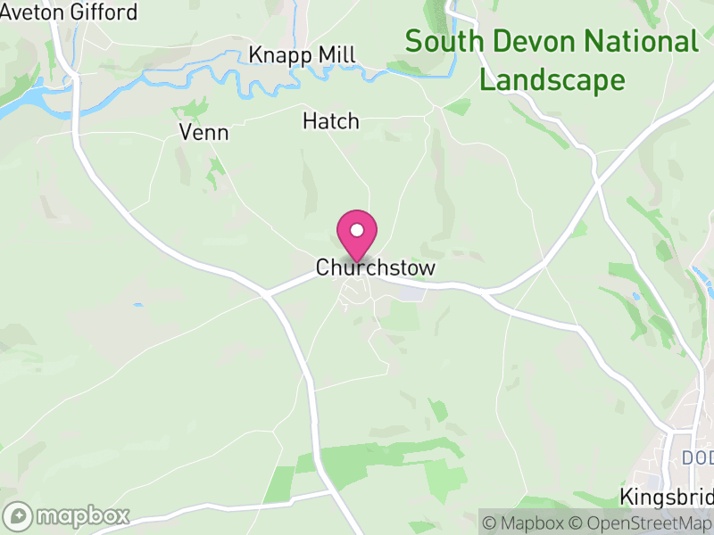 Map of Churchstow, South Hams