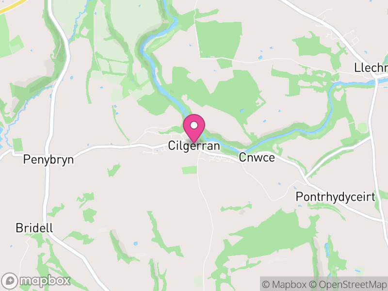 Map of Cilgerran, Pembrokeshire