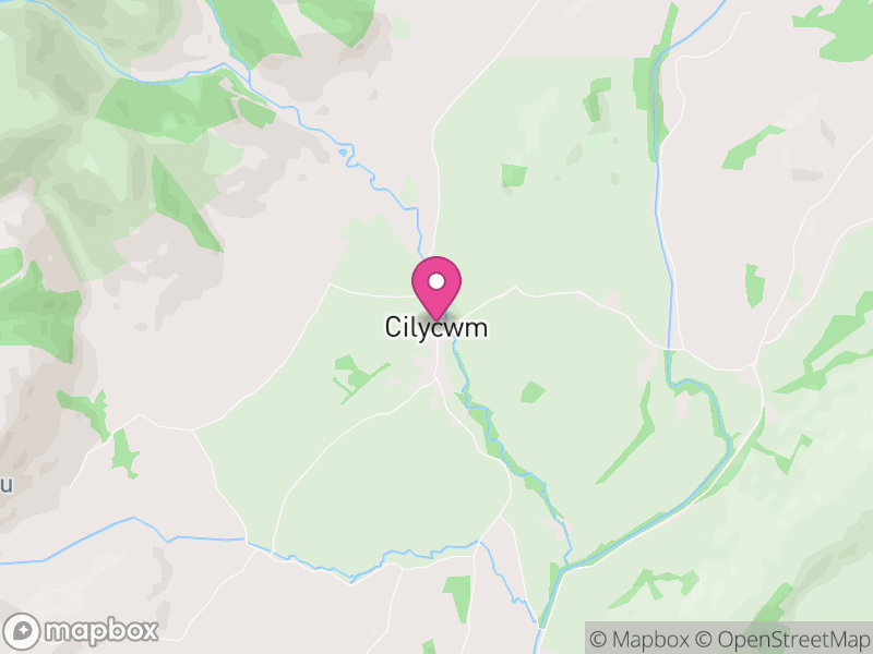 Map of Cilycwm, Sir Gaerfyrddin / Carmarthenshire