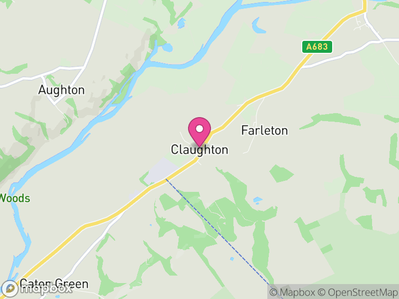 Map of Claughton, Lancaster