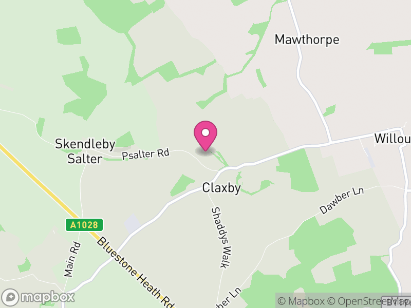Map of Claxby St Andrew, East Lindsey