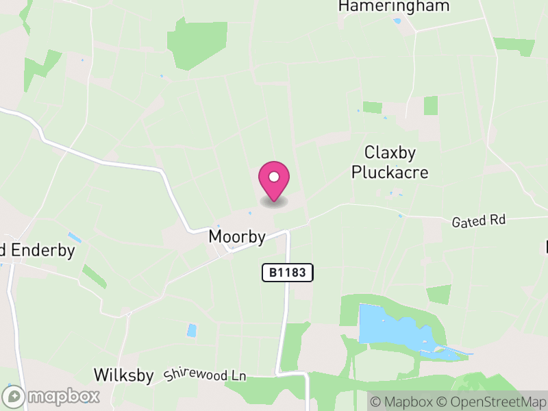 Map of Claxby with Moorby, East Lindsey