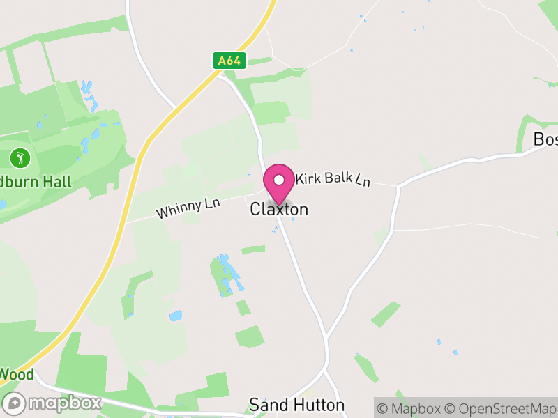 Map of Claxton, North Yorkshire