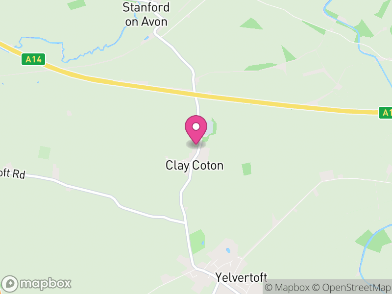 Map of Clay Coton, West Northamptonshire