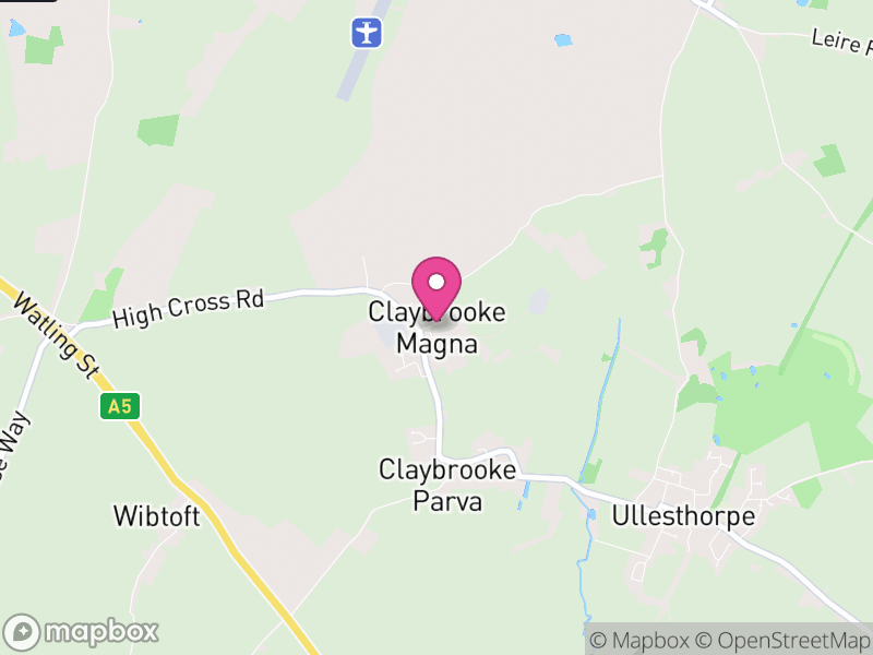 Map of Claybrooke Magna, Harborough