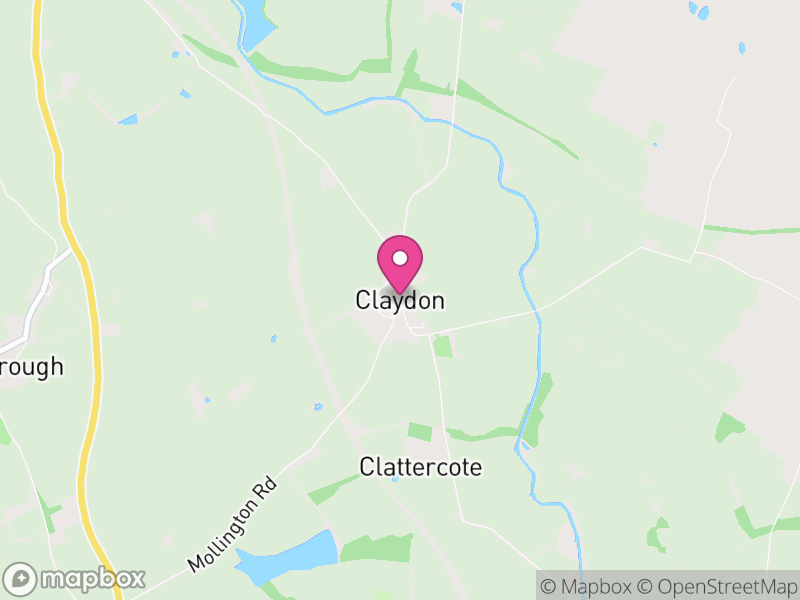 Map of Claydon with Clattercot, Cherwell