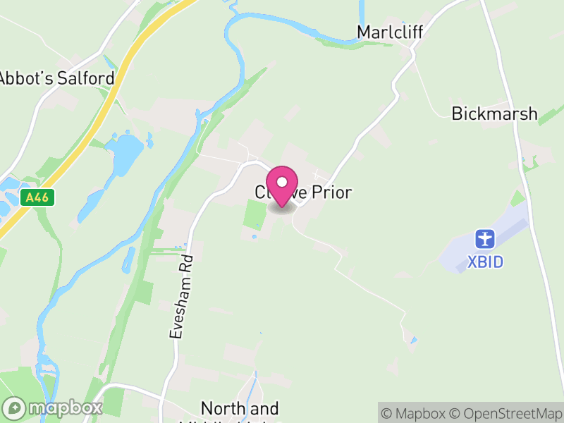 Map of Cleeve Prior, Wychavon