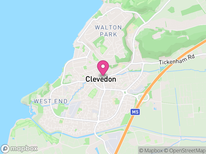 Map of Clevedon, North Somerset