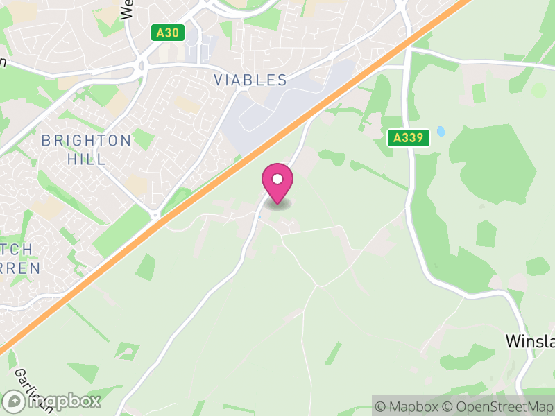 Map of Cliddesden, Basingstoke and Deane