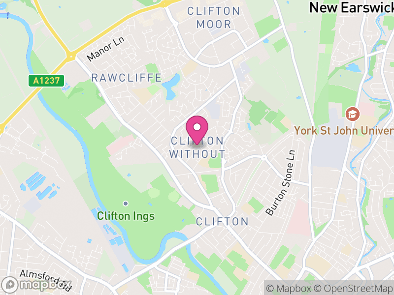 Map of Clifton Without, York