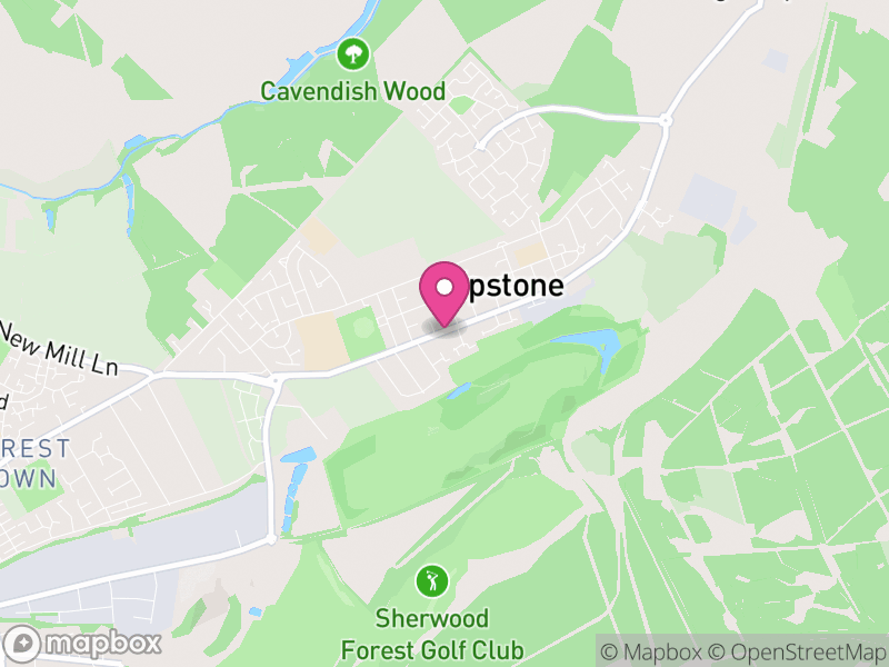 Map of Clipstone, Newark and Sherwood